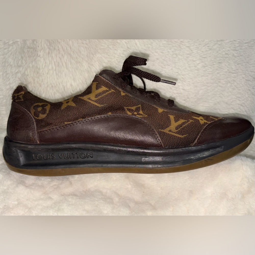Louis Vuitton Brown Monogram Sneakers - Picture 7 of 11